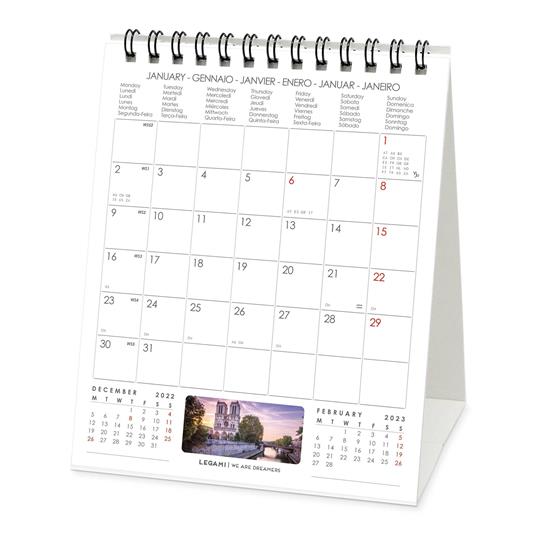 Calendario Legami 2023, Paris - 12 x 14,5 cm - Legami - Cartoleria e scuola  | IBS