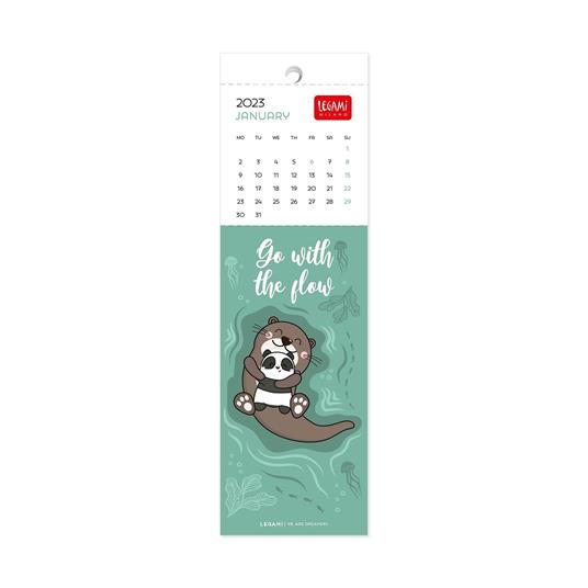 Calendario segnalibro Legami 2023, Panda & Friends - 5.5 x 18 cm - Legami -  Cartoleria e scuola