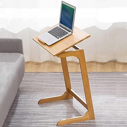 BAKAJI Scrivania Tavolo da Lavoro Porta Pc Computer in Legno di bamboo Tavolino  Letto Divano Piano