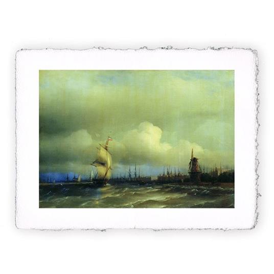 Stampa Pitteikon di Ivan Aivazovsky Veduta di Amsterdam - 1854, Grande - cm  40x50 - Pitteikon - Casa e Cucina | IBS
