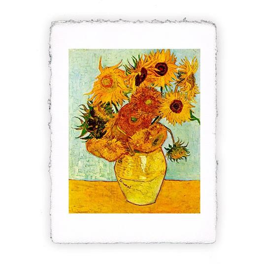 Stampa di Vincent van Gogh Natura morta vaso con 12 girasoli, Original - cm  30x40 - Pitteikon - Idee regalo | IBS