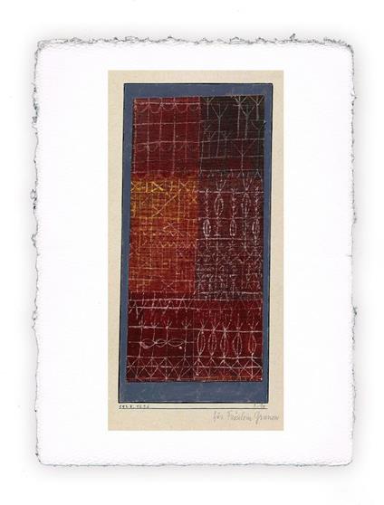 Stampa Pitteikon Paul Klee - Cortina del 1924, Grande - cm 40x50