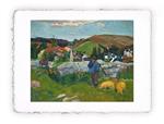 Stampa d''arte di Paul Gauguin Il guardiano di porci - 1888, Grande - cm 40x50