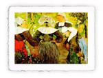 Stampa d''arte di Paul Gauguin Quattro donne bretoni, Original - cm 30x40