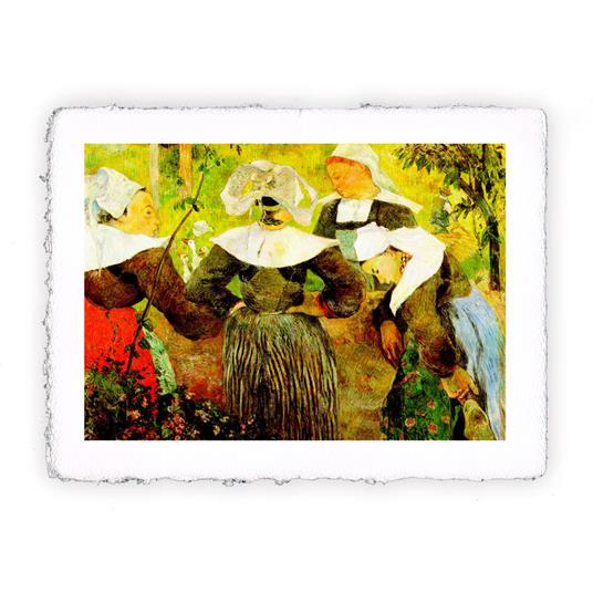 Stampa d''arte di Paul Gauguin Quattro donne bretoni, Miniartprint - cm 17x11