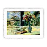 Stampa di Paul Gauguin - Vaso di fiori alla finestra - 1881 - Grande - cm 40x50