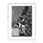 Stampa d''arte di Goya Il sonno della ragione produce mostri, Miniartprint - cm 17x11