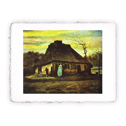 Stampa di Vincent van Gogh Casa di campagna al crepuscolo, Folio - cm 20x30  - Pitteikon - Idee regalo | IBS