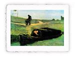 Stampa Pitteikon Vincent van Gogh Torbiera con due persone, Original - cm 30x40