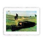 Stampa Pitteikon Vincent van Gogh Torbiera con due persone, Miniartprint - cm 17x11