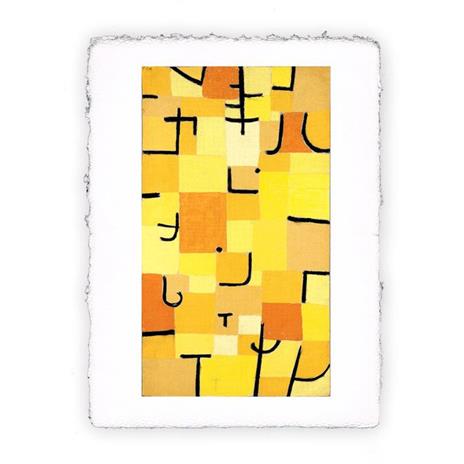 Stampa d''arte Pitteikon di Paul Klee - Segni in giallo, Grande - cm 40x50