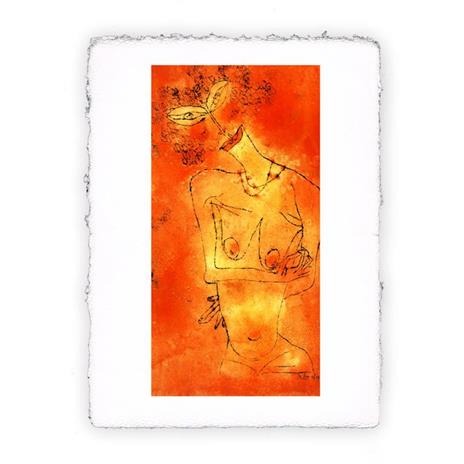 Stampa Pitteikon di Paul Klee - Signora con capo reclinato, Miniartprint - cm 17x11