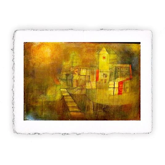 Stampa di Paul Klee - Piccolo villaggio nel sole autunnale, Magnifica -  cm 50x70
