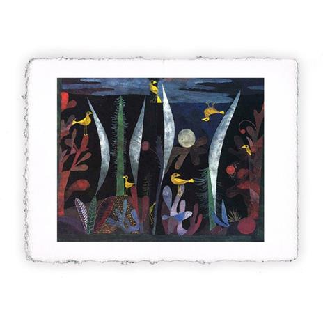 Stampa Pitteikon Paul Klee Paesaggio con uccelli gialli 1923, Miniartprint - cm 17x11