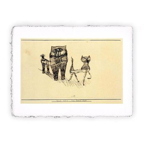 Stampa Pitteikon di Paul Klee - Amicizia fra animali - 1923, Magnifica -  cm 50x70
