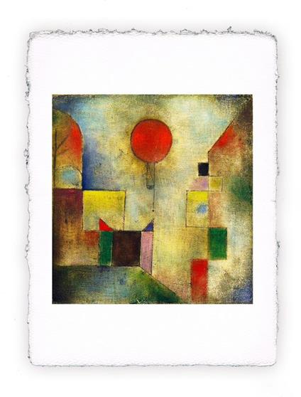 Stampa Pitteikon di Paul Klee - Palloncino rosso del 1922, Original - cm 30x40