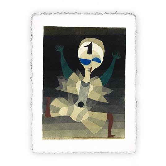Stampa Pitteikon di Paul Klee - Corridore al traguardo 1921, Magnifica -  cm 50x70