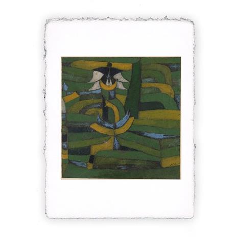 Stampa Pitteikon di Paul Klee Fiore bianco in giardino 1920, Folio - cm 20x30