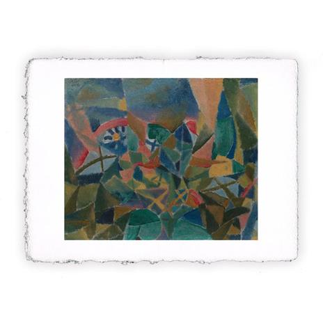 Stampa d''arte Pitteikon di Paul Klee Letto di fiori del 1913, Miniartprint - cm 17x11