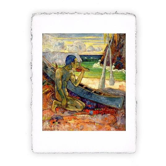 Stampa d''arte di Paul Gauguin - Pescatore povero - 1896, Magnifica -  cm 50x70