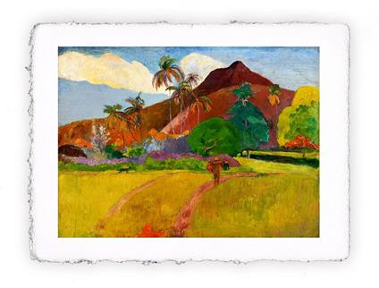 Stampa d''arte di Paul Gauguin Paesaggio tahitiano - 1891, Grande - cm 40x50