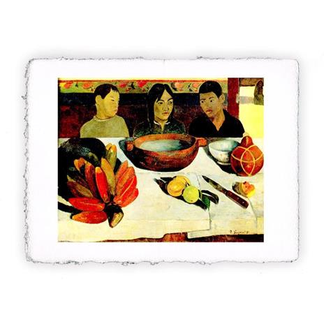 Stampa d''arte di Paul Gauguin Il pasto o Le banane - 1891, Miniartprint - cm 17x11