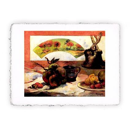 Stampa di Paul Gauguin - Natura morta con ventaglio - 1889 - Miniartprint - cm 17x11