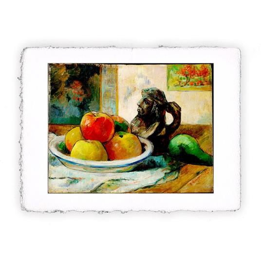 Stampa di Paul Gauguin Natura morta con mele pere e ceramica, Magnifica -  cm 50x70