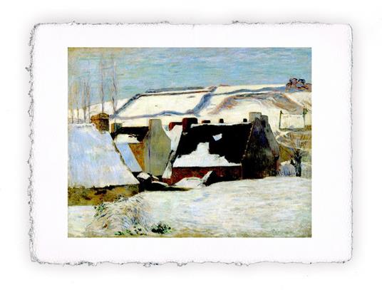 Stampa d''arte di Paul Gauguin Pont Aven sotto la neve - 1888, Miniartprint - cm 17x11