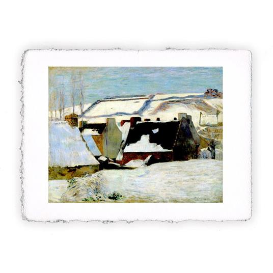 Stampa d''arte di Paul Gauguin Pont Aven sotto la neve - 1888, Grande - cm 40x50