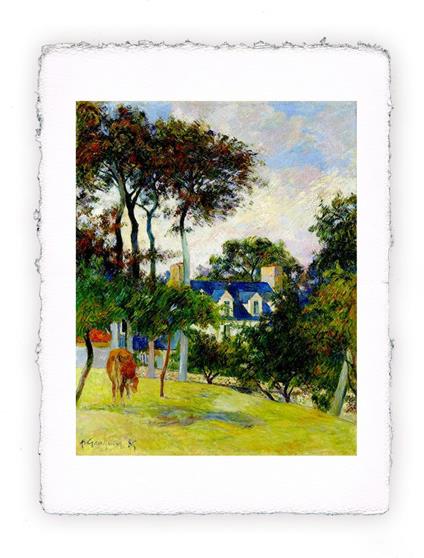 Stampa di Paul Gauguin Casa bianca o castello dell''Inglese, Folio - cm 20x30