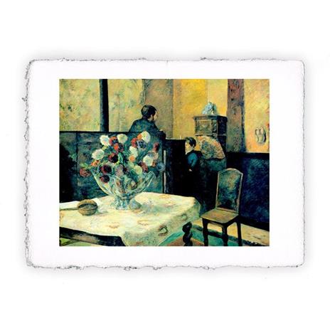 Stampa di Paul Gauguin - Sala in casa dell'artista - 1881 - Miniartprint - cm 17x11