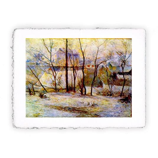 Stampa d''arte di Paul Gauguin - La neve a Vaugirard - 1879, Folio - cm 20x30