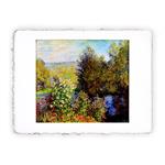 Stampa di Claude Monet L''angolo del giardino a Montgeron, Magnifica -  cm 50x70