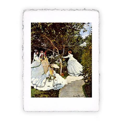 Stampa Pitteikon di Claude Monet Donne in giardino del 1867, Miniartprint - cm 17x11