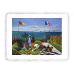 Stampa di Claude Monet Giardino a Sainte Adresse del 1867, Miniartprint - cm 17x11