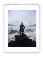 Stampa Caspar D. Friedrich Il Viandante sul mare di nebbia, Miniartprint - cm 17x11