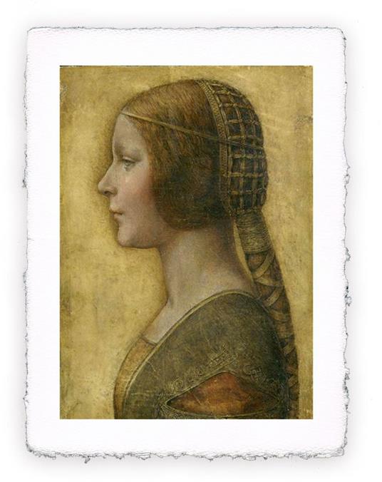 Stampa d''arte di Leonardo da Vinci - La bella principessa, Grande - cm 40x50