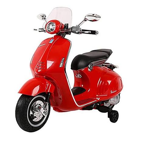 Moto Elettrica Per Bambini Vespa Piaggio 946 Rossa 12v Ing. Mp3, Led, Sedile In Pelle 00119025 - 2