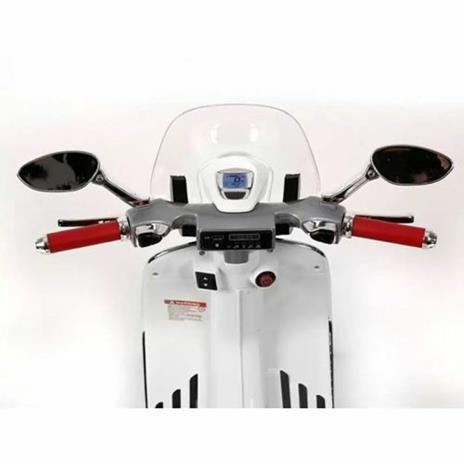 Moto Elettrica Per Bambini Vespa Piaggio 946 Rossa 12v Ing. Mp3, Led, Sedile In Pelle 00119025 - 3