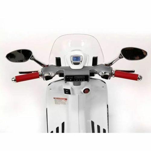 Moto Elettrica Per Bambini Vespa Piaggio 946 Rossa 12v Ing. Mp3, Led, Sedile In Pelle 00119025 - 3