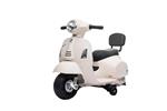 Moto Elettrica Per Bambini Mini Vespa Gts Piaggio Bianca 6V Con Schienale, Luci E Suoni 00120014