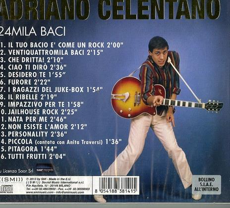 Ventiquattromila baci - CD Audio di Adriano Celentano - 2