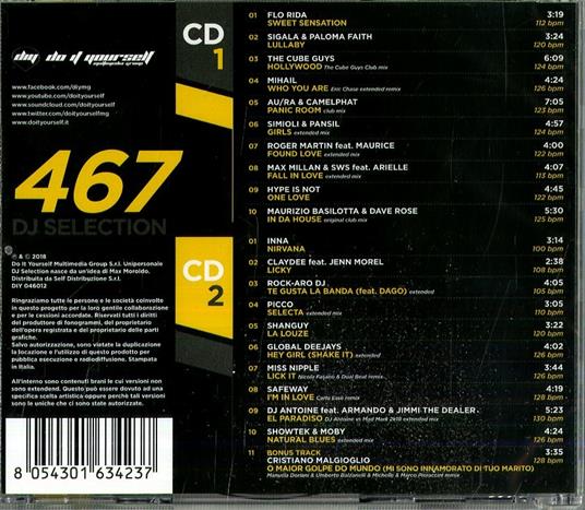 DJ Selection 467 - CD Audio - 2