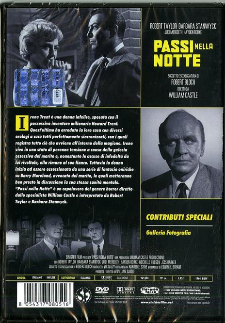 Passi nella notte. Restaurato in 4K (DVD) di William Castle - DVD - 2