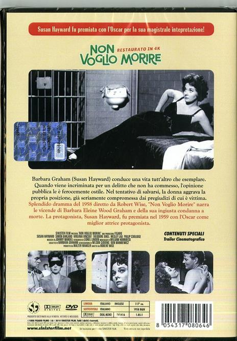 Non voglio morire. Restaurato in 4K (DVD) di Robert Wise - DVD - 2