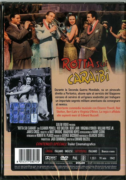 Rotta sui Caraibi (DVD) di Edward Buzzell - DVD - 2