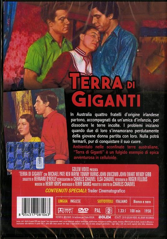 Terra di giganti di Charles Chauvel - DVD - 2