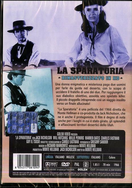 La sparatoria. Rimasterizzato in HD di Monte Hellman - DVD - 2