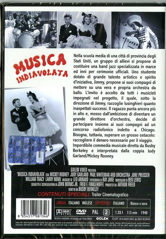 Musica indiavolata - DVD - Film di Busby Berkeley Musicale | IBS